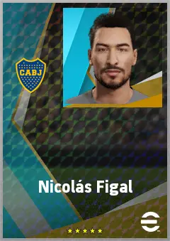 Nicolás Figal eFootball 2026 player card, 73 OVR CB