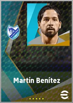 Martín Benítez eFootball 2026 player card, 72 OVR AMF