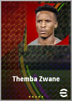 Themba Zwane eFootball 2026 player card, 69 OVR AMF