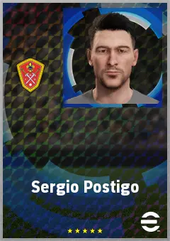Sergio Postigo eFootball 2026 player card, 67 OVR CB