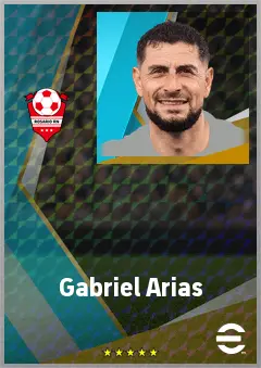 Gabriel Arias eFootball 2026 player card, 73 OVR GK