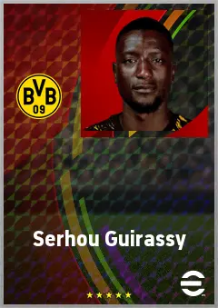 Serhou Guirassy eFootball 2026 player card, 81 OVR CF