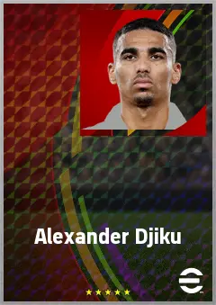 Alexander Djiku eFootball 2026 player card, 74 OVR CB