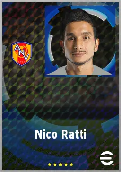 Nico Ratti eFootball 2026 player card, 67 OVR GK