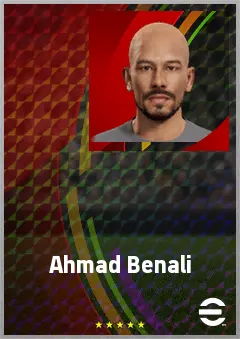 Ahmad Benali eFootball 2026 player card, 70 OVR CMF