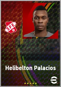 Helibelton Palacios eFootball 2026 player card, 71 OVR RB