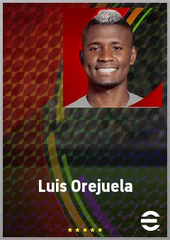 Luis Orejuela eFootball 2026 player card, 70 OVR RB