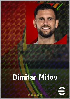Dimitar Mitov eFootball 2026 player card, 71 OVR GK