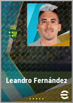 Leandro Fernández eFootball 2026 player card, 72 OVR CF