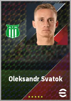 Oleksandr Svatok eFootball 2026 player card, 72 OVR CB