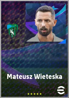 Mateusz Wieteska eFootball 2026 player card, 71 OVR CB