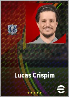 Lucas Crispim eFootball 2026 player card, 72 OVR AMF