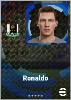 Ronaldo eFootball 2026 player card, 69 OVR DMF