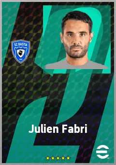 Julien Fabri eFootball 2026 player card, 66 OVR GK