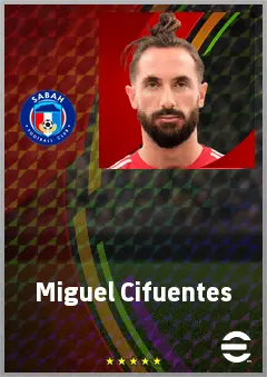 Miguel Cifuentes eFootball 2026 player card, 63 OVR RB