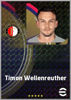 Timon Wellenreuther eFootball 2026 player card, 75 OVR GK