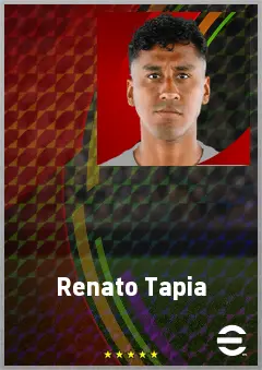 Renato Tapia eFootball 2026 player card, 74 OVR DMF