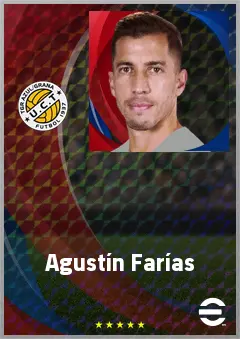 Agustín Farías eFootball 2026 player card, 69 OVR DMF