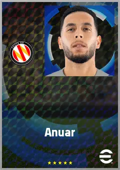 Anuar eFootball 2026 player card, 71 OVR CMF