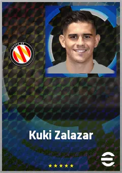 Kuki Zalazar eFootball 2026 player card, 70 OVR AMF