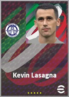 Kevin Lasagna eFootball 2026 player card, 71 OVR CF