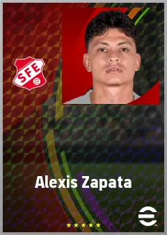 Alexis Zapata eFootball 2026 player card, 70 OVR AMF