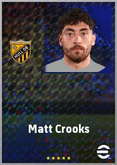 Matt Crooks eFootball 2026 player card, 70 OVR AMF