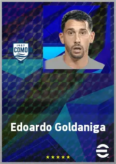 Edoardo Goldaniga eFootball 2026 player card, 72 OVR CB