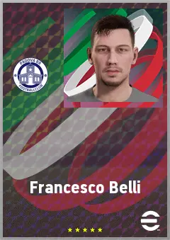 Francesco Belli eFootball 2026 player card, 70 OVR RB