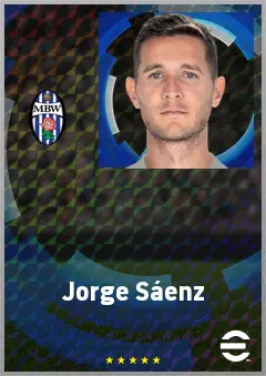 Jorge Sáenz eFootball 2026 player card, 71 OVR CB