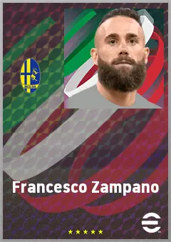 Francesco Zampano eFootball 2026 player card, 72 OVR LB