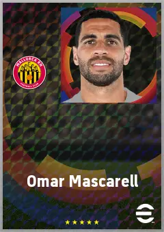 Omar Mascarell eFootball 2026 player card, 73 OVR DMF