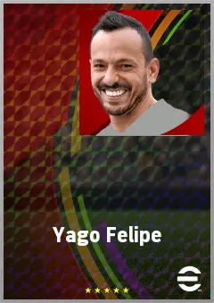 Yago Felipe eFootball 2026 player card, 71 OVR CMF