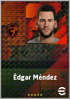 Édgar Méndez eFootball 2026 player card, 73 OVR CF
