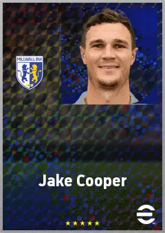 Jake Cooper eFootball 2026 player card, 73 OVR CB