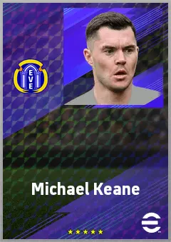 Michael Keane eFootball 2026 player card, 74 OVR CB