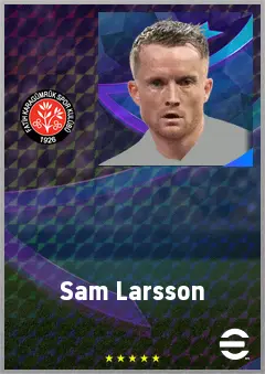 Sam Larsson eFootball 2026 player card, 71 OVR AMF
