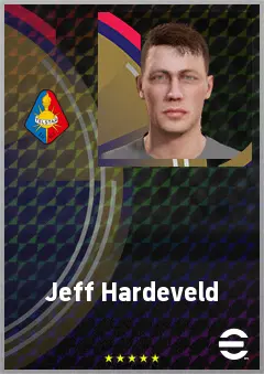 Jeff Hardeveld eFootball 2026 player card, 69 OVR LB