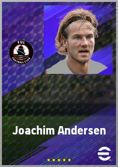 Joachim Andersen eFootball 2026 player card, 78 OVR CB