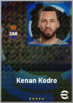 Kenan Kodro eFootball 2026 player card, 71 OVR CF