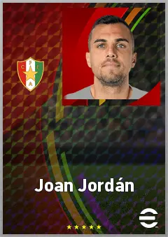 Joan Jordán eFootball 2026 player card, 74 OVR CMF