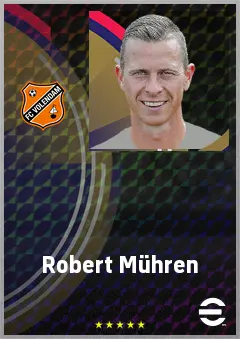 Robert Mühren eFootball 2026 player card, 70 OVR CF