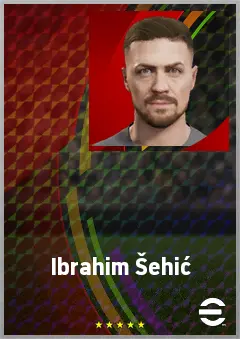 Ibrahim Šehić eFootball 2026 player card, 73 OVR GK