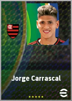 Jorge Carrascal eFootball 2026 player card, 73 OVR AMF