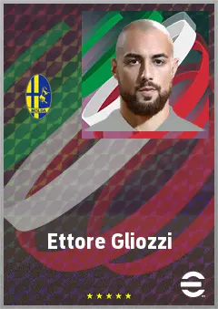 Ettore Gliozzi eFootball 2026 player card, 70 OVR CF