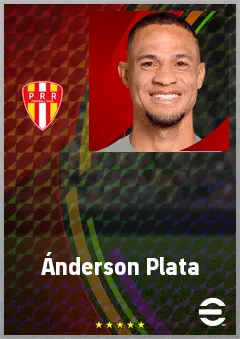 Ánderson Plata eFootball 2026 player card, 70 OVR RWF