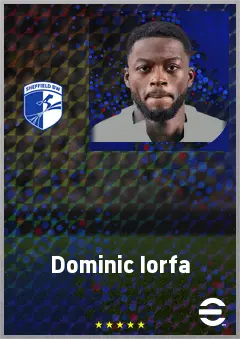 Dominic Iorfa eFootball 2026 player card, 69 OVR CB