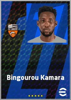 Bingourou Kamara eFootball 2026 player card, 71 OVR GK