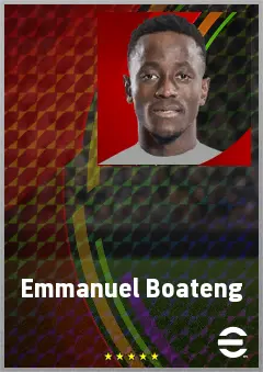 Emmanuel Boateng eFootball 2026 player card, 72 OVR CF
