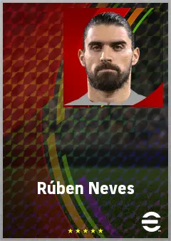 Rúben Neves eFootball 2026 player card, 79 OVR DMF